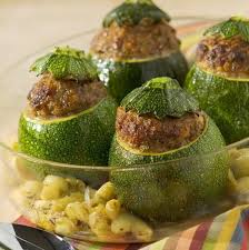 Courgettes Rondes Farcies Au Basilic Courgette Ronde Farcie Courgette Ronde Recette Avec Courgette