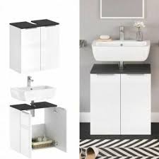 Scopri il nostro catalogo di lavandini per bagno ed acquista ora! Mobile Da Bagno Sotto Lavabo Lavello Copricolonna 2 Ante Frontali Bianco Lucido