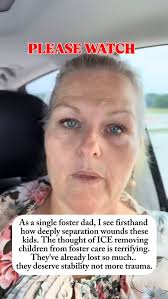 Please watch this. My kids have already lost so much. Hearing ICE is  removing children from foster care? It's terrifying. This is giving them  more trauma that they're already enduring.