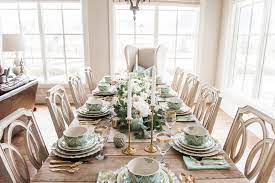 Tablescape For St Patricks Day Spring And Easter In 2021 Easter Dinner Table Thanksgiving Dinner Table Setting Dinner Table Decor