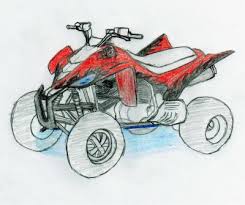 Quad Yamaha Dessin