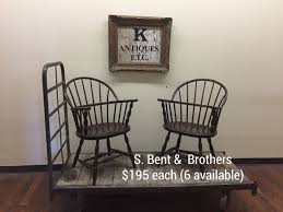 S Bent Brothers 1867 2000 Sack Back Windsor Chairs 6 Available At The Canal Street Antique Mall 181 Canal Street Lawrence Windsor Chair Home Decor Furniture