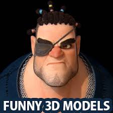 Funny 3D Character Designs and 3D Models by Elijah Akouri