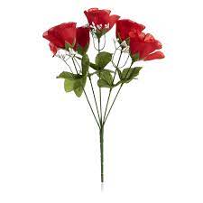 Florist floral craft flowers/floristry design & displays by smithers oasis. Wilko Red Single Posy Of Artificial Flowers Wilko