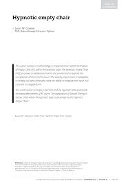 Its memorandum and articles of association have been registered with the australian securities and investment commission. Pdf Hypnotic Empty Chair