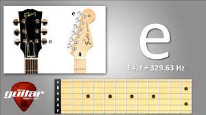 High E String Standard Guitar Tuning 1st String Youtube