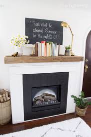 How to whitewash a brick fireplace | diy mantle. Fireplace Makeover Written By Stacy At Not Just A Housewife Blog Fireplace Makeover Wood Mantle Fireplace Fireplace Decor