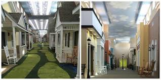 This Assisted Living Facility Is Designed To Look Like A Small Town From The 1940s Assisted Living Facility Assisted Living Nursing Home