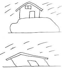 And the contrast between wise and foolish builders is clearly seen in this story from the bible. Bible Story Coloring Page For The Wise And Foolish Builders Free Bible Stories For Children