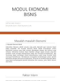 .modul ekonomi bisnis smk 7 4. Materi Ekonomi Bisnis Kelas X