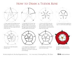 How To Draw A Tudor Rose Tudor Rose Tudor Rose Coloring Pages