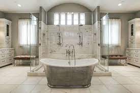 Minimalist master bathroom with glass shower cabin. 63 Luxury Walk In Showers Design Ideas Designing Idea