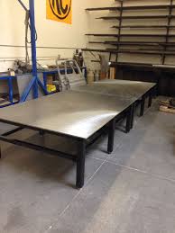 New Chassis Table Before All The Tooling Went On Table Plans Welding Table Welding And Fabrication