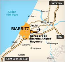 The distance between volonne and biarritz is 611 km. Aeroport De Biarritz Anglet Bayonne Biq Navette Taxi Parking Transfert Bourse Des Vols