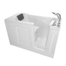 Large or small we have something to fit your bathroom. American Standard Acrylic Luxury 48 In Right Hand Walk In Whirlpool Bathtub In White 2848 119 Wrw The Home Depot