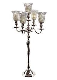 Wholesale Wedding Crystal 5 Arm Candelabras Centerpieces 10 Pcs Bulk L Crystal Candelabra Wedding Votive Candle Holders Wedding Candelabra Wedding Centerpieces