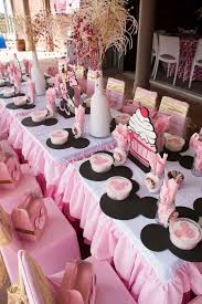 Minnie Mouse Table Decor Fun For Houston Parties We Have A Professional Minni Anniversaire Theme Minnie Fete Theme Minnie Mouse Decoration Anniversaire Minnie
