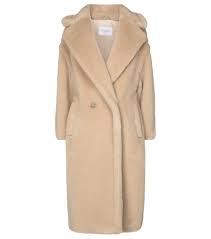 Joules cherrington quilted long line padded coat size 10. Max Mara Double Breasted Camel Wool Blend Teddy Coat In Albino Modesens