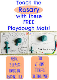 The repetition of the prayers assists in this prayerful meditation. Teach The Rosary With These Free Playdough Mats Rock Your Homeschool