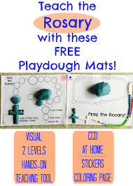 The prayers of the rosary are to be said while simultaneously contemplating on specific moments in the life of jesus christ. Teach The Rosary With These Free Playdough Mats Rock Your Homeschool