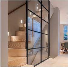 We Can T Help But Admire This Glass Panel Wall What Could Be Another Solid Wall Or Typical Stair Railing This G Stairs Design Basement Design Interior Stairs