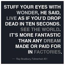 'there must be something in books, things we can't imagine, to make a woman stay in a burning house; Fahrenheit 451 Quotes Best Sayings Deep Dream Favimages Net Ray Bradbury Quotes Favorite Book Quotes Quotations