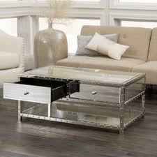 Give Your Home Decor An Elegant Feel With The Amara Mirrored Coffee Table This Unique Coffee Table Mirrored Coffee Tables Unique Coffee Table Sofa End Tables