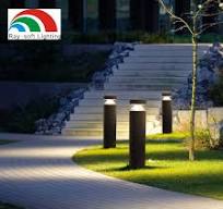 Morden Aluminum Antiglare Outdoor LED Waterproof Landscape Yard Park  Pathway Street Villa Garden Lamp Lawn Pillar Bollard Light Garden Lights
