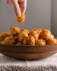This air fryer hushpuppies recipe is the perfect side dish for your favorite fish meal. Cheddar Hush Puppies Gluten Free