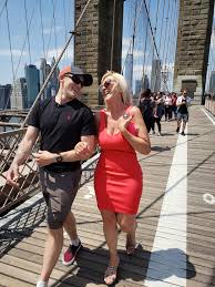 Carleen Ceraldi on X: Walked over Brooklyn Bridge to Grimaldis for my  sons birthday lunch. For all the negative responders about my dress  choice, my son told me I look beautiful.He also