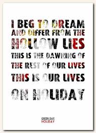 Green Day Holiday Green Day Lyrics Green Day Holiday Green Day Songs