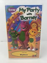 The previews for more barney songs. My Party With Barney Rare Oop Custom Vhs Video Kideo Starring Madison Ebay