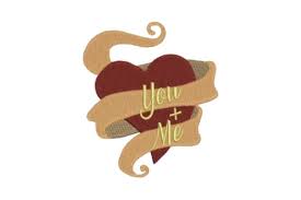 Download Heart With Ribbon You Me Creative Fabrica SVG Cut Files