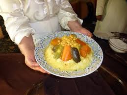 Step 2 meanwhile, tip the couscous into a large bowl, pour over the stock, then cover and leave for 10 mins. Lamb And Couscous With Aubergine Chick Peas Zucchini And Squash Picture Of Al Baraka Marrakech Tripadvisor