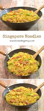 One Pot Singapore Noodles Recipe Kawaling Pinoy Recipe Recipes Asian Recipes Noodle Dishes