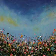 A romantic pastel wall mural for rooms for kids as well as adults. Summer Wild Meadow Degreeart Com The Original Online Art Gallery