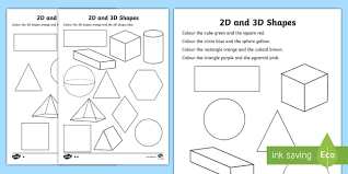 Find & download the most popular shapes vectors on freepik free for commercial use high quality images made for creative projects. 2d And 3d Shapes Coloring Sheets Teacher Made