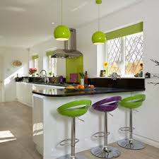 Olive green kitchen cabinets are trendy in vintage or contemporary kitchens as they are a throwback to the '70s, whilst keeping the kitchen light if you love some drama or some quirkiness, complete your green kitchen cabinets with a muted white or gray backsplash and an excellent floor to match. Green And Purple Kitchen Houzz