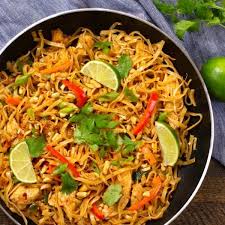 #gordonramsay #cooking gordon ramsay's ultimate. Chicken Pad Thai This Photo Shows This Classic Chicken Pad Thai Recipe In A Skillet Garnished With Lime Wedges And Cilantro And Ready T In 2020 Pad Thai Meals Dinner