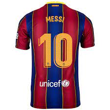 The official home jersey of lionel messi for the 2021/22 season. 2020 21 Nike Lionel Messi Barcelona Home Jersey Soccerpro