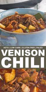 Venison Chili Stovetop Or Slow Cooker Recipe Video Deer Meat Recipes Venison Recipes Venison Chili