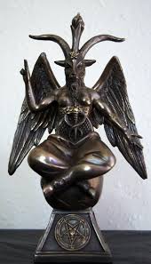 Baphomet The Sabbatic Goat W Sigil Bronze Statue 9 Bronze Statue Baphomet Statue