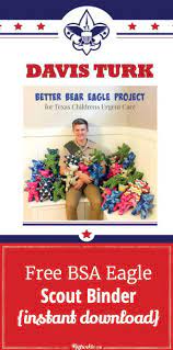 Free Bsa Eagle Scout Binder Instant Download Eagle Scout Ceremony Boy Scout Activities Eagle Scout Project Ideas