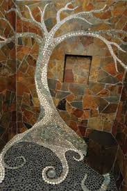 Using Pebble Mosaics In Tile Designs Mosaic Wall Pebble Mosaic Mosaic