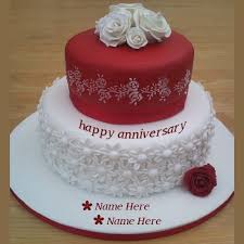 You can make it yourself if you have the talent for baking and. Wedding Anniversary Cakes Pictures With Names