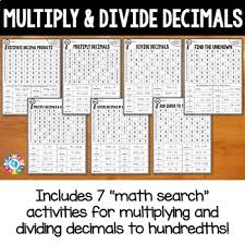 It's just that you might get confused with the placement of decimal points. 5th Grade Multiplying Decimals And Dividing Decimals Worksheets 5 Nbt 7