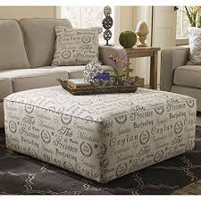 Ashley Furniture Signature Design Alenya Oversized Accent Ottoman Linen Upholstery French Scripting Quartz Re Accent Ottoman Ashley Furniture Furniture