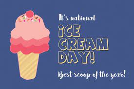 Packed with the trends, news & links you need to be smart, informed, and ahead of the curve. National Ice Cream Day Navy Blue Vorlage Postermywall
