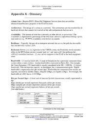 Example Of Glossary Page I Developed For An E911 Technical Training Course October 2006 Education Math Glossary Architecture Set