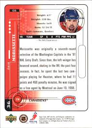 Complete player biography and stats. 1998 99 Upper Deck Mvp Canadiens Hockey Card 106 Dave Morissette Rc Ebay